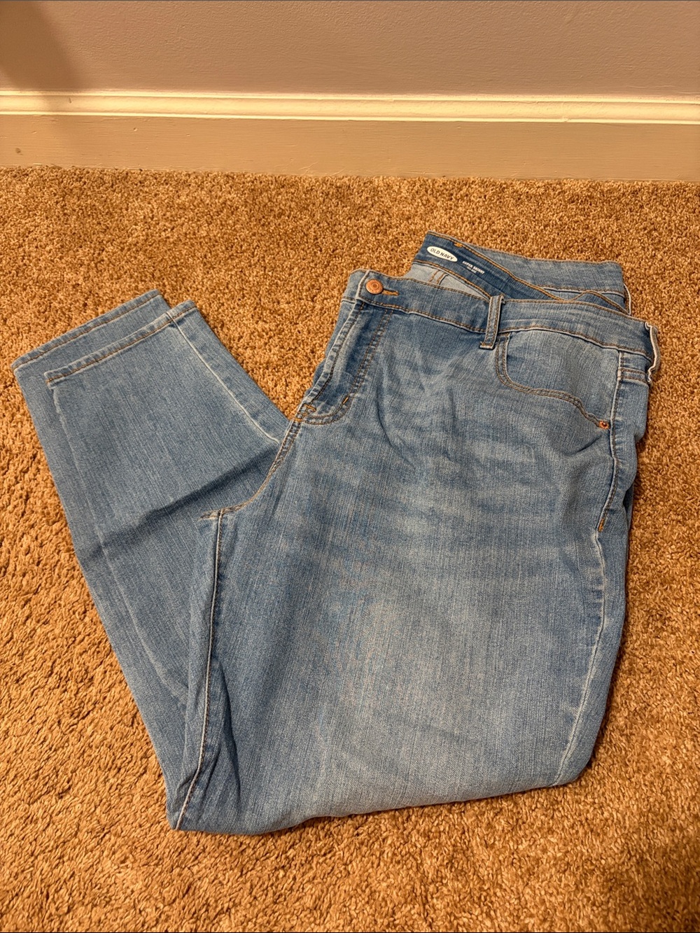 Old Navy Light Blue Super Skinny Jeans